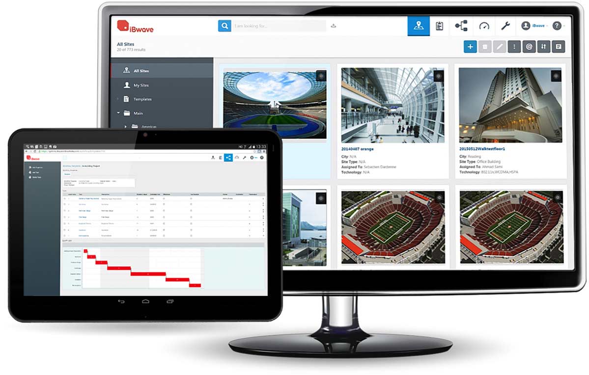iBwave Unity - Manage indoor wireless network sites and projects