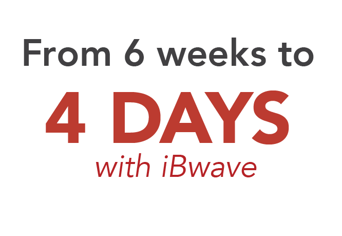 From 6 weeks to 4 days with iBwave