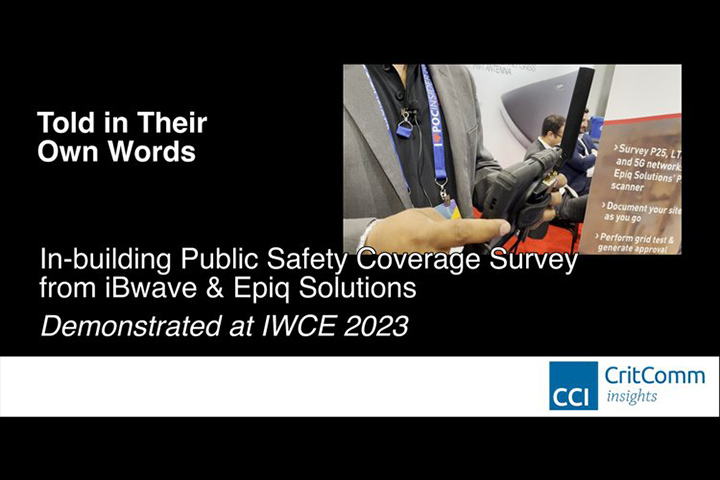 Told in their own words: In-building public safety coverage survey from iBwave & Epiq Solutions