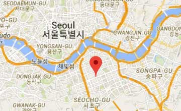 Map of South Korea Seoul office