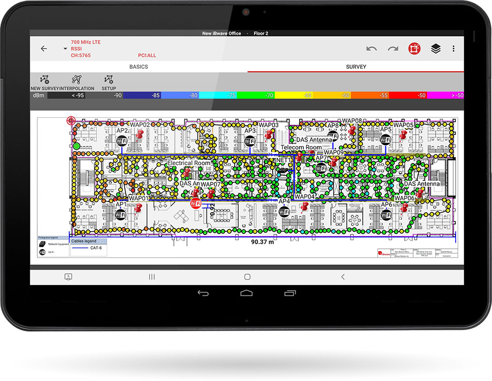 View design plan, capture site documentation and collect data with iBwave Mobile Survey