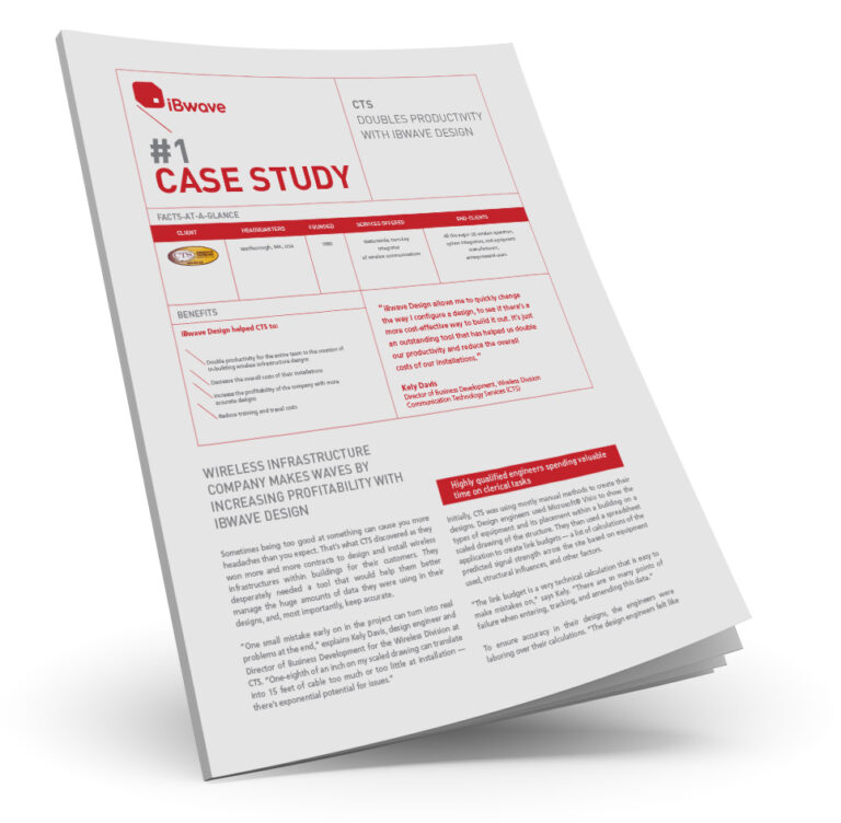Case Study: CTS doubles productivity with iBwave Design