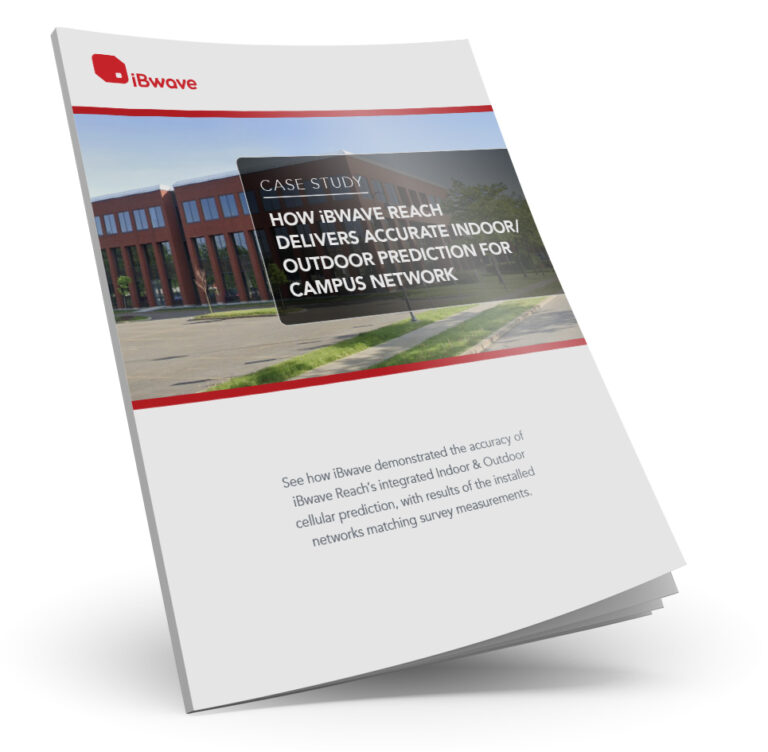 Case Study: How iBwave Reach delivers accurate indoor/outdoor prediction for campus network